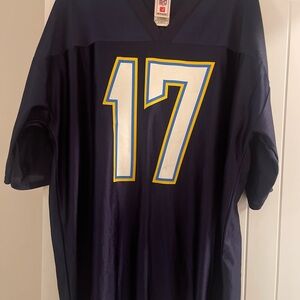NFL LA Chargers Navy and Yellow Men's Jersey